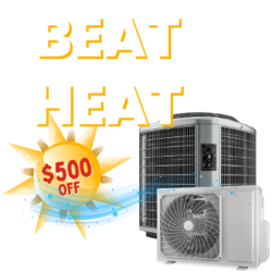 Beat the heat promo: $500 off new AC installation
