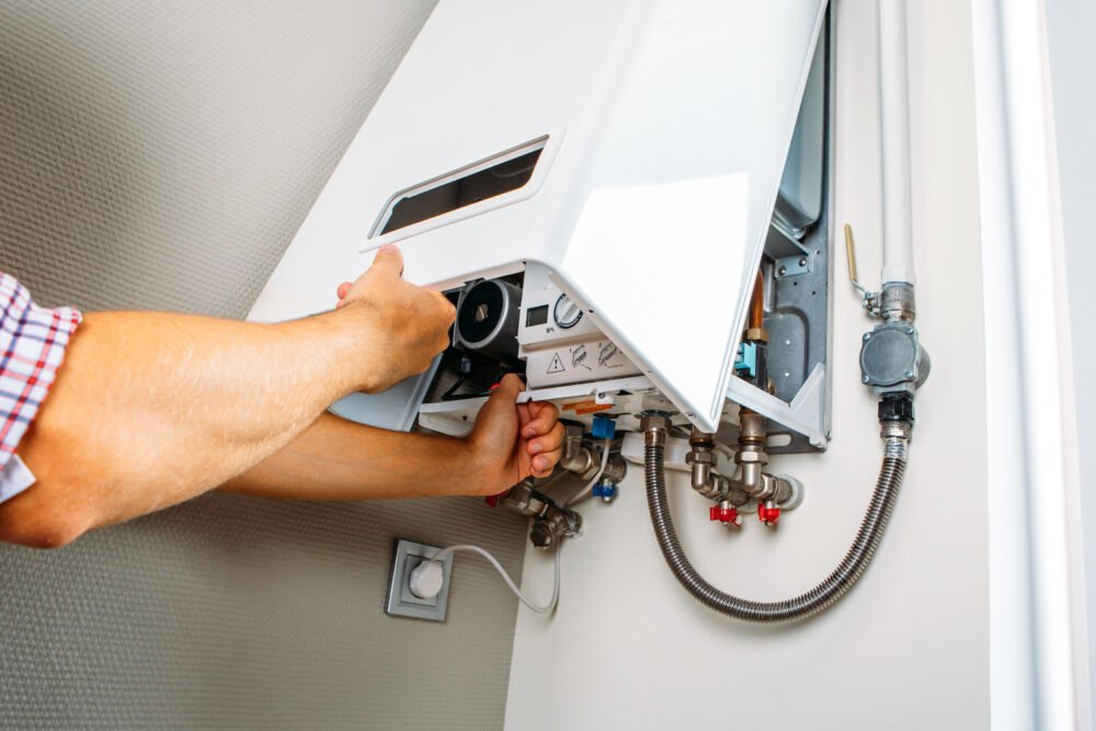 Repairing a residential boiler system